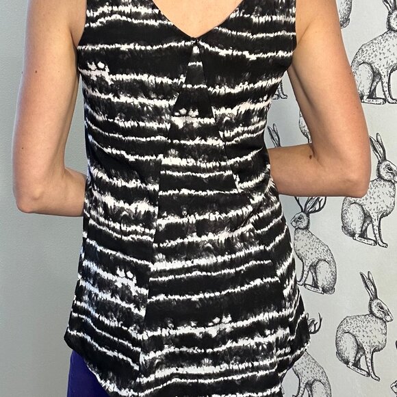 Women's Express Tie Dye Stripe Tank Top SzS - Picture 3 of 6